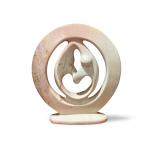 Kisii Soapstone Lovers Embrace Sculpture