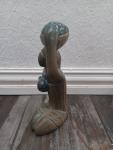 Mother and Child Soapstone Carving Figurine 8.5”