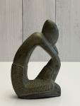 Soapstone Thinking Man Carving Statue Art Piece