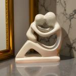 Mother and Baby Soapstone Eskimo Carving