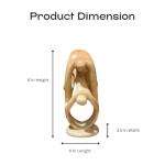 Yoga Family Soapstone Carving - 8”