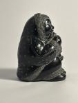 Aardvark Soapstone Eskimo with Baby Figurine
