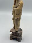 Vintage 8" Soapstone Longevity God Figurine