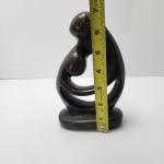 Mother and Child Soapstone Abstract Sculpture, 7" Tall