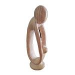 Mother and Child Soapstone Sculpture - Minimalist Art