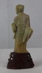 Vintage Hand Carved Soapstone Asian Man Figure