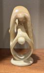 Yoga Family Soapstone Carving - 8”