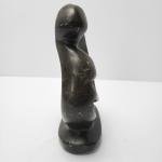 Mother and Child Soapstone Abstract Sculpture, 7" Tall