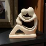 Mother and Baby Soapstone Eskimo Carving