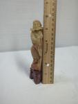 Soapstone Fisherman Man Statue - 6” Tall