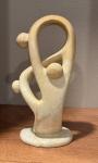 Yoga Family Soapstone Carving - 8”
