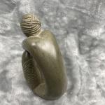 Mid Century Soapstone Kneeling Man Sculpture