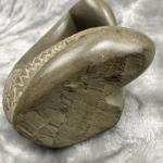 Mid Century Soapstone Kneeling Man Sculpture