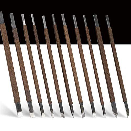 11-Piece Soapstone Carving Tool Set with Bag