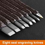 8-Piece Soapstone Carving Tool Set