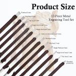 12-Piece Soapstone Carving Tool Kit with Bag