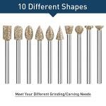 20-Piece Diamond Grinding Burr Bit Set