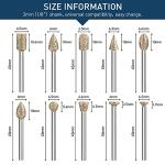 20-Piece Diamond Grinding Burr Bit Set