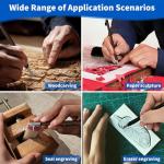 Soapstone Carving Tools Set with Leather Bag