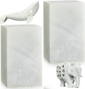 Soapstone Carving Blocks - 2 Pcs Set