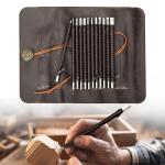 12-Piece Soapstone Carving Kit with Metal Handles