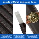 12-Piece Soapstone Carving Kit with Metal Handles