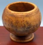 Vintage Soapstone Mortar & Pestle with Landscape Design