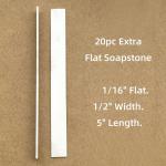 Thin Flat Soapstone Holder Set with Refills