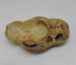 Chinese Soapstone Brush Washer with Flower Design