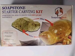 Bear Soapstone Carving Kit by Stonebridge Imports