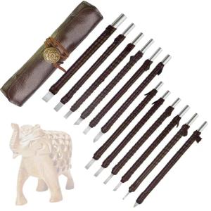 12-Piece Soapstone Carving Tool Kit