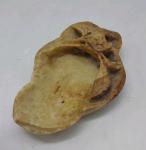 Chinese Soapstone Brush Washer with Flower Design