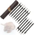 12-Piece Soapstone Carving Kit with Metal Handles