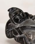 Inuit Hunter Soapstone Carving by Uilia Iyaituk