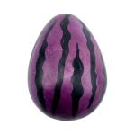 Kisii Soapstone Tiger Print Egg Carving