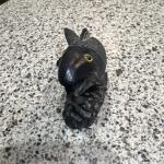 Inuit Soapstone Salmon Carving by Jolin