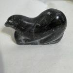 Soapstone Sea Otter Inuit Carving 4”