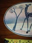 Kisii Soapstone Giraffe Dish from Kenya