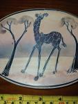 Kisii Soapstone Giraffe Dish from Kenya
