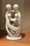 8” Soapstone Family of Four Sculpture