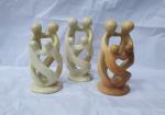 8” Soapstone Family of Four Sculpture