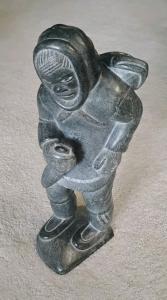Large Inuit Soapstone Carving by Levi Smith