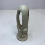 Hand Carved Abstract Geometric Soapstone Sculpture from Kenya