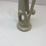 Hand Carved Abstract Geometric Soapstone Sculpture from Kenya