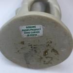 Hand Carved Abstract Geometric Soapstone Sculpture from Kenya