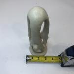 Hand Carved Abstract Geometric Soapstone Sculpture from Kenya