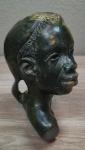 Zinbawe Green Soapstone Bust of Black Woman