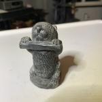 1970s Hand Carved Wolf Soapstone Figurine