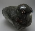 Soapstone Eskimo Seal Carving with Etched Face