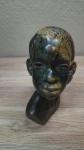 Zinbawe Green Soapstone Bust of Black Woman